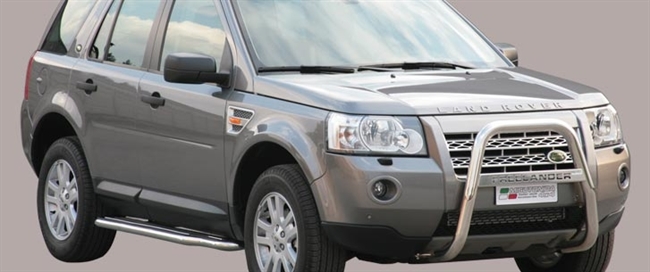 A-bar i rustfri stål med logo - Blank til Land Rover Freelander 2 årg. 07+