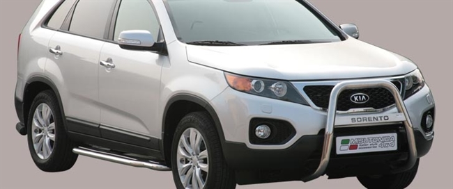 A-bar i rustfri stål med logo - Blank til Kia Sorento årg. 09-12