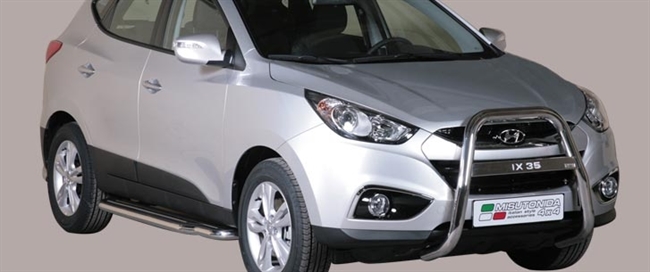 A-bar i rustfri stål med logo - Blank til Hyndai IX35 årg. 10-