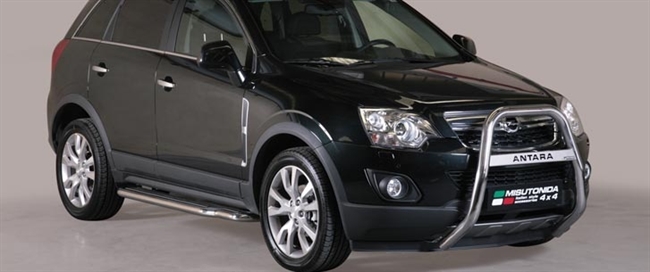 A-bar i rustfri stål med logo - Blank til Opel Antara årg. 11+