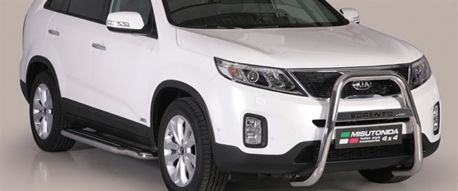 A-bar i rustfri stål med logo - Blank til Kia Sorento årg. 12-15