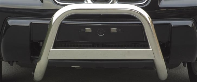 A-bar City  - Blank i rustfri stål med bil logo til Nissan X-trail årg. 01-03