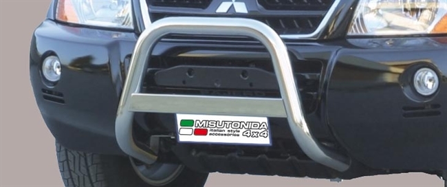 A-bar City - Blank i rustfri stål til Mitsubishi Pajero årg. 00-03