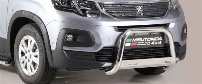 A-bar City EU godkendt - Blank i rustfri stål til Peugeot Rifter årg. 18+