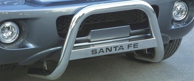 A-bar City i rustfri stål med logo - Blank til Hyundai Sante Fe årg. 01-06