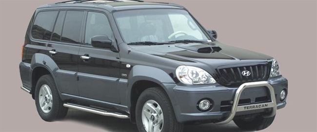 A-bar City i rustfri stål med logo - Blank til Hyundai Terracan årg. 01-04