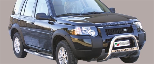 A-bar city (medium Bar) i rustfri stål med logo - Blank til Land Rover Freelander 1 årg. 97-00