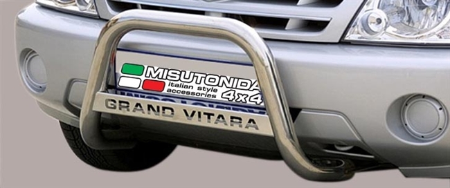 A-bar City i rustfri stål med logo - Fås i sort og blank - til Suzuki Grand Vitara XL7