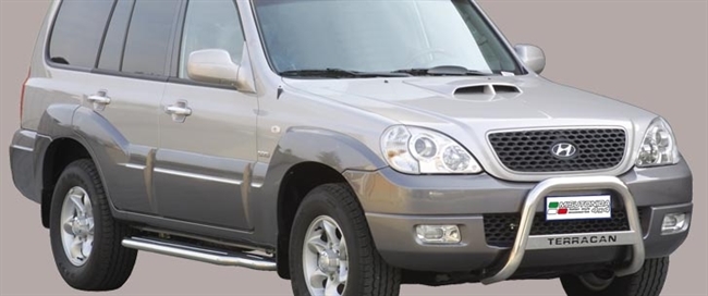 A-bar City i rustfri stål med logo - Blank til Hyundai Terracan årg. 03>