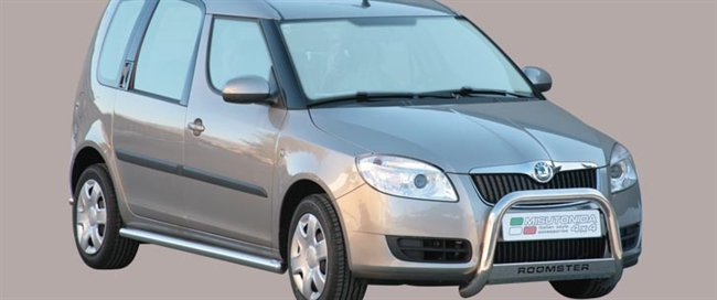 A-bar City i rustfri stål med logo - Blank til Skoda Roomster årg. 07+