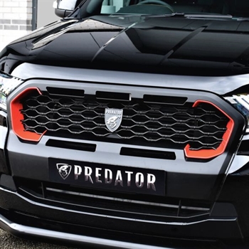 Frontgitter - Grill facelift i blank sort fra Predator til Ford Ranger Wildtrak Årgang 2019-2022