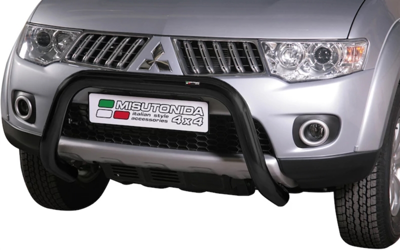 Frontbøjle (Super Bar) - EU godkendt - Sort i rustfri stål til Mitsubishi L200 årg. 10-15