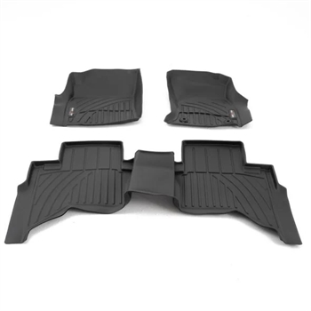 Gulvbakker - 3D Premium Floor Trays - LHD fra Predator til Mitsubishi L200 D/C 2015-2021