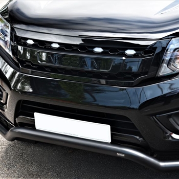 Frontgitter - Grill facelift med ledlys - Blank sort fra Predator til Nissan Navara NP300 Årgang 2023+