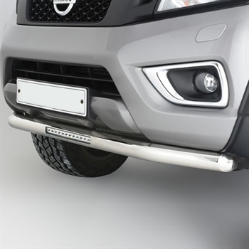 Frontspoiler (Slash bar) med ledbar - Blank fra Trux til Nissan Navara NP300 Årgang 2016+