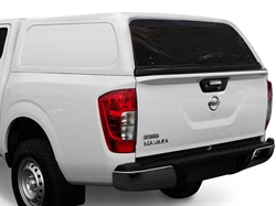 Hardtop til Aeroklas Commercial u/sideruder med centrallås Lakeret i bilen's farver til Nissan Navara og Renault Alaskan Double Cab Årgang 2015-