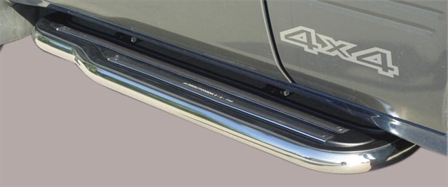 Trinbrædder i rustfri stål - Blank - Kort model til Nissan Terrano II 3 dørs årg. 93-96