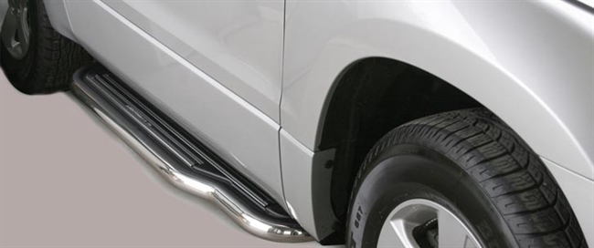 Trinbrædder i rustfri stål - Blank - Lang model til Vitara 5 dørs årg. 88-97