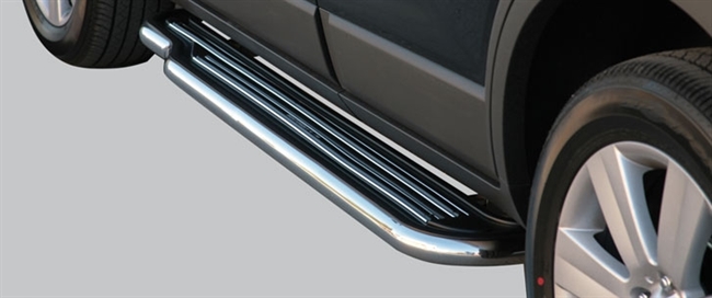 Trinbrædder i rustfri stål - Fås i sort og blank fra Mach - Lang model til Chevrolet Captiva MK1