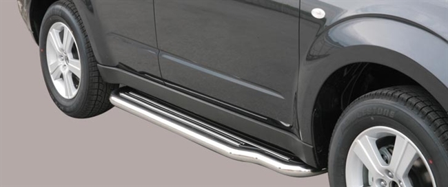 Trinbrædder i rustfri stål - Blank - Lang model til Subra Forester årg. 08-12