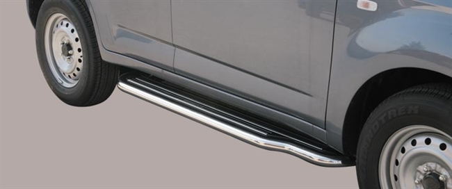 Trinbrædder i rustfri stål - Blank - Lang model til Daihatsu Terios 09>