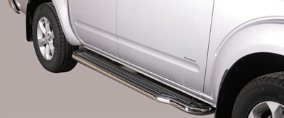 Trinbrædder i rustfri stål - Blank - Ekstra lang model til D40 årg. 05-10