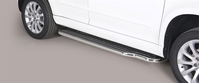 Trinbrædder i rustfri stål - Blank - Lang model til Skoda Yeti årg. 10+