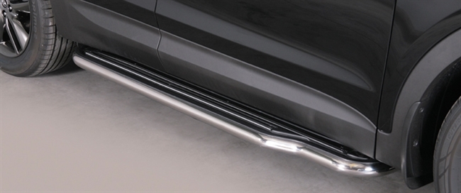 Trinbrædder i rustfri stål - Blank - Lang model til Santa FE årg. 12>