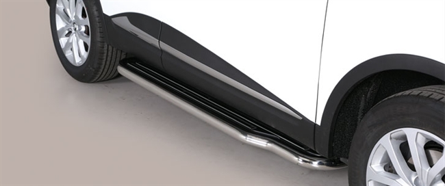 Trinbrædder i rustfri stål - Blank - Lang model til Renault Kadjar årg. 15+