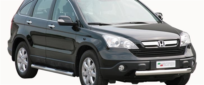 Beskyttelsesbar til forkofanger i rustfri stål - Blank til Honda CRV årg. 07-10