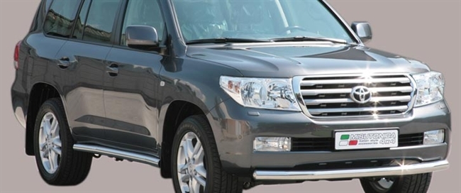 Beskyttelsesbar til forkofanger i rustfri stål - Blank til Toyota Land Cruiser 200