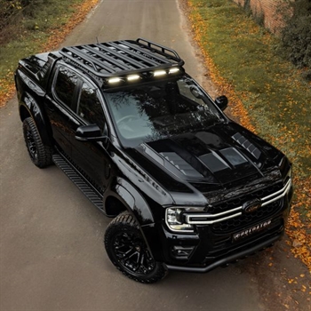 Tagbagagebærer/Roof Rack med sideskinner fra Predator til Ford Ranger Raptor D/C Årgang 2023+