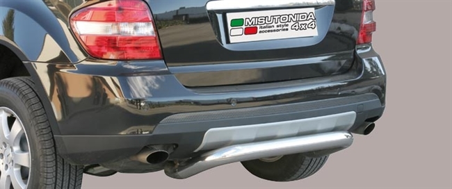 Beskyttelsesbar til bagkofanger - Blank til Mercedes ML årg. 06-12