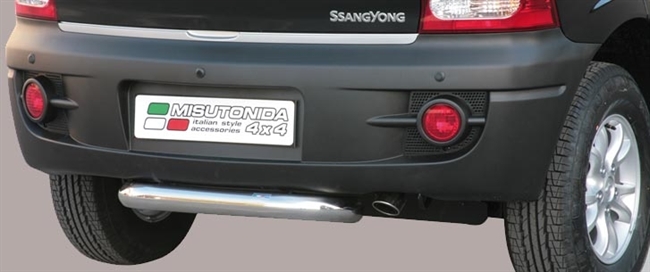 Beskyttelsesbar til bagkofanger - Blank til Actyon årg. 06+