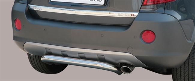 Beskyttelsesbar til bagkofanger - Blank til Opel Antara årg. 07-11