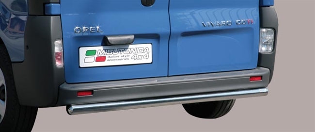 Beskyttelsesbar til bagkofanger - Blank til Opel Vivaro årg. 08-13