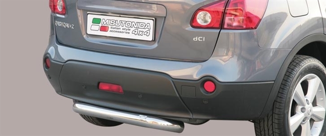 Beskyttelsesbar til bagkofanger - Blank til Nissan Qashqai+2 årg. 08+