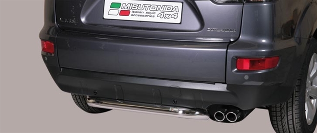 Beskyttelsesbar til bagkofanger- Blank til Mitsubishi Outlander årg. 10-12