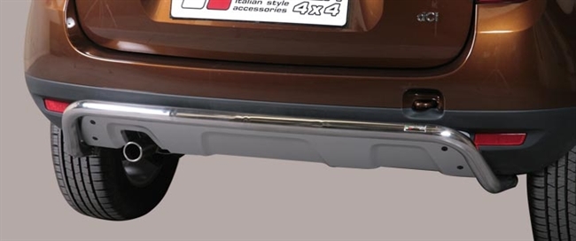 Beskyttelsesbar til bagkofanger - Blank til Dacia Duster årg. 2010-2018
