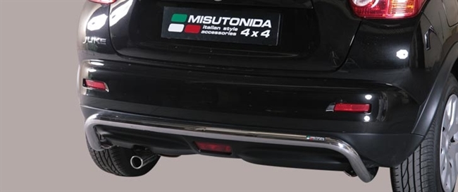 Beskyttelsesbar til bagkofanger - Blank til Nissan Juke 4x2 årg. 10>