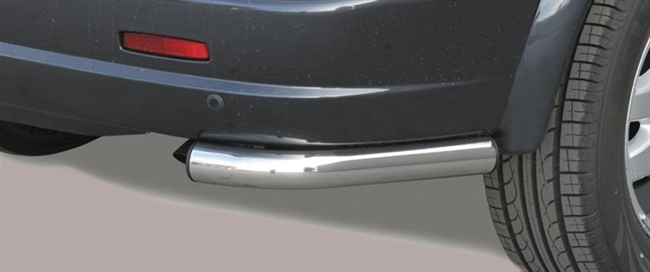 Beskyttelsesbar - Hjørne i rustfri stål - Blank til SsangYong Kyron årg. 06-07