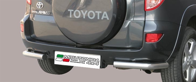 Beskyttelsesbar - Hjørne i rustfri stål - Fås i sort og blank til Toyota Rav4 årg. 05-09