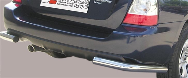 Beskyttelsesbar - Hjørne i rustfri stål - Fås i sort og blank til Subaru Forester årg. 06-08