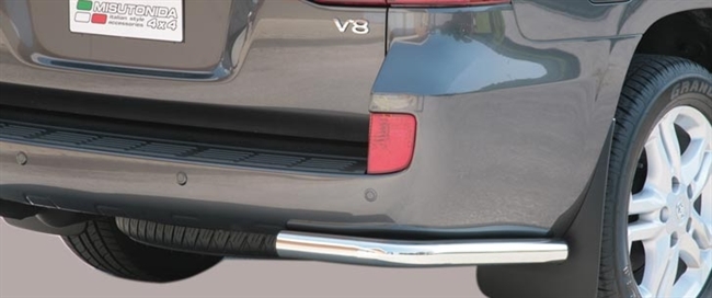 Beskyttelsesbar - Hjørne i rustfri stål - Blank til Toyota Land Cruiser 200