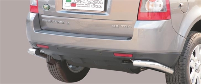 Beskyttelsesbar - Hjørner i rustfri stål - Blank til Land Rover Freelander 2 årg. 07+