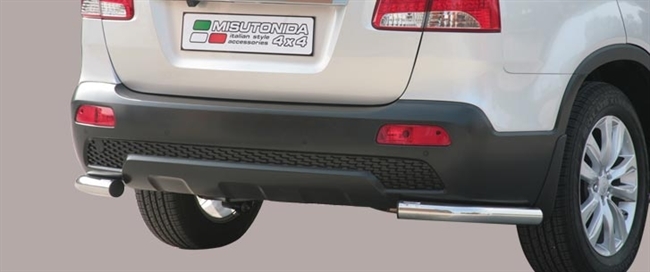 Beskyttelsesbar - Hjørne i rustfri stål - Blank til Kia Sorento årg. 2009-2012