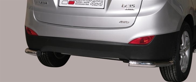 Beskyttelsesbar - Hjørne i rustfri stål - Fås i sort og blank til Hyundai IX35 årg. 2010+