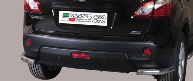 Beskyttelsesbar - Hjørne i rustfri stål - Blank til Nissan Qashqai årg. 10-13