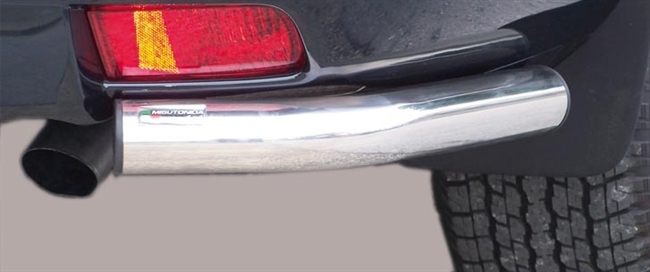 Beskyttelsesbar - Hjørne i rustfri stål - Blank til Toyota Land Cruiser 150 3 dørs