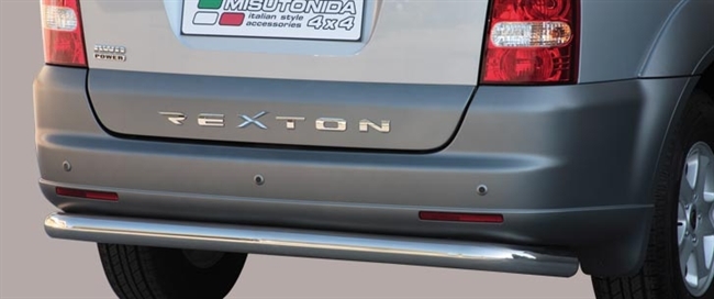 Beskyttelsesbar til bagkofanger (full size) - Fås i sort og blank til SsangYong Rexton II årg. 06+